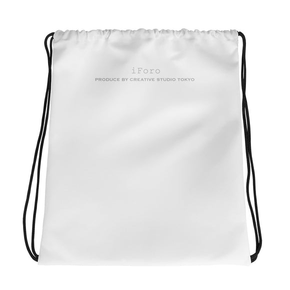 Japanese characters logo Drawstring bag
